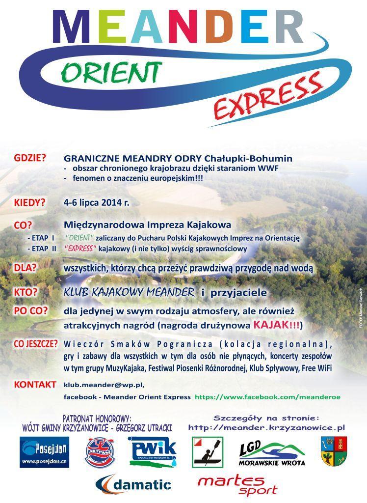 Meander Orient Express - plan imprezy
