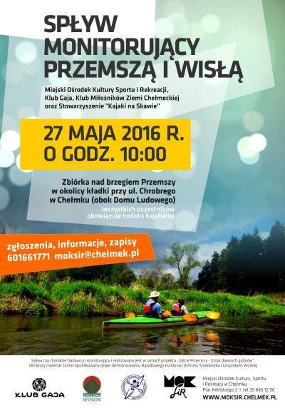 Spływ Monitorujący Przemszą i Wisłą 27.05.2016