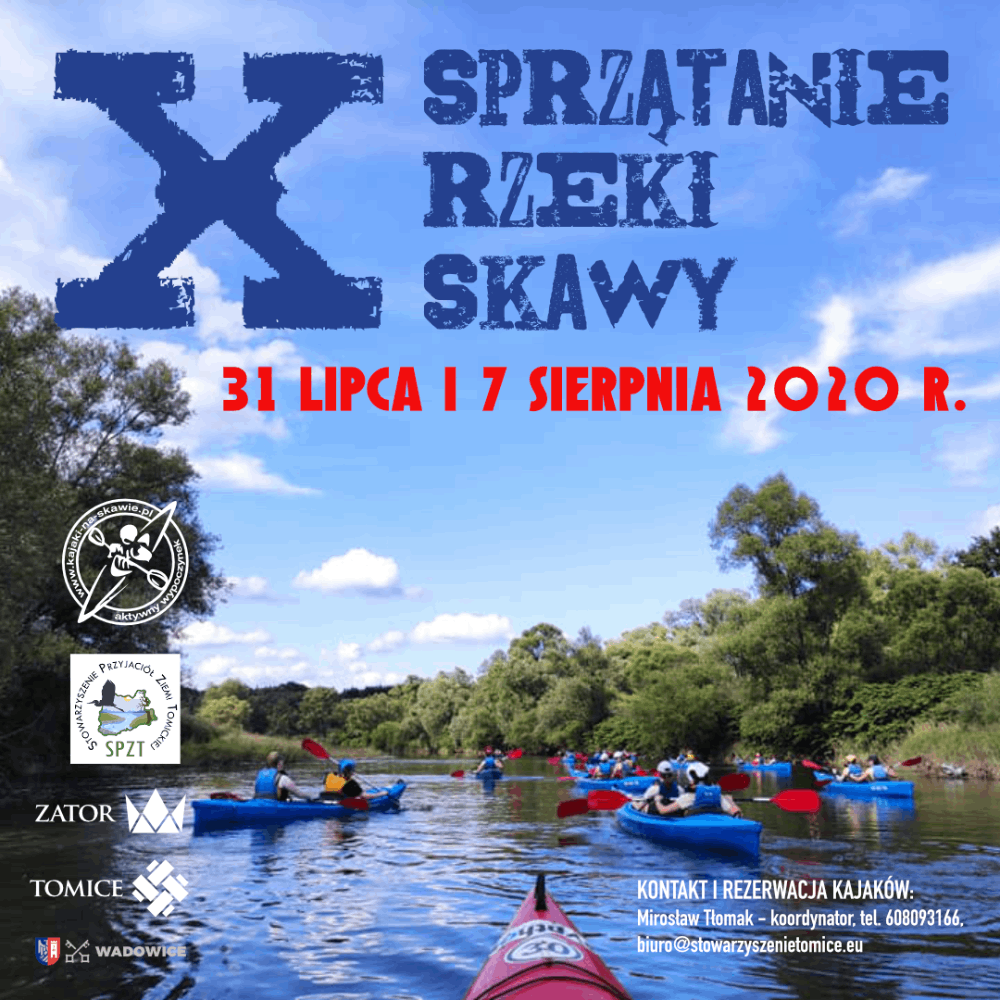 Sprzątanie rzeki Skawy - plakat 2